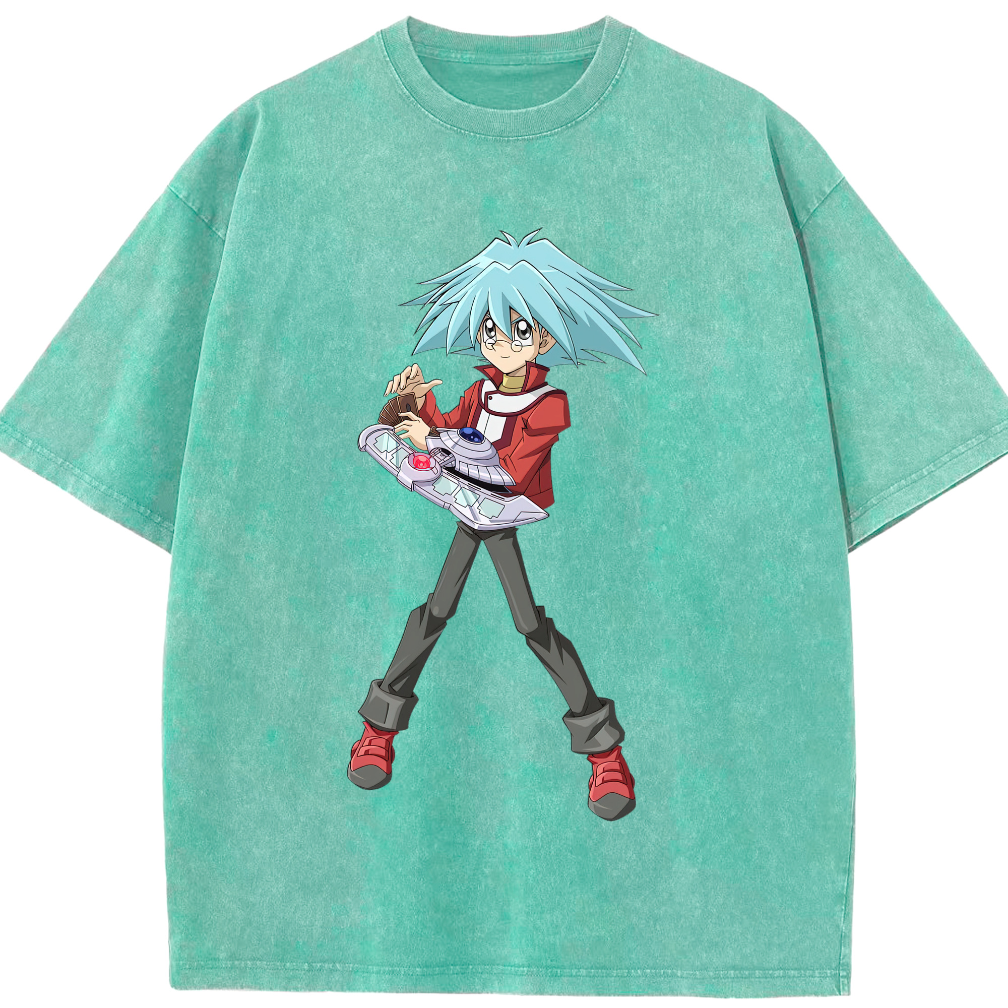 （画像用） 遊☆戯☆王 Yu-Gi-Oh! 綿100% ヴィンテージ風 半袖Tシャツ（フロントプリント）
